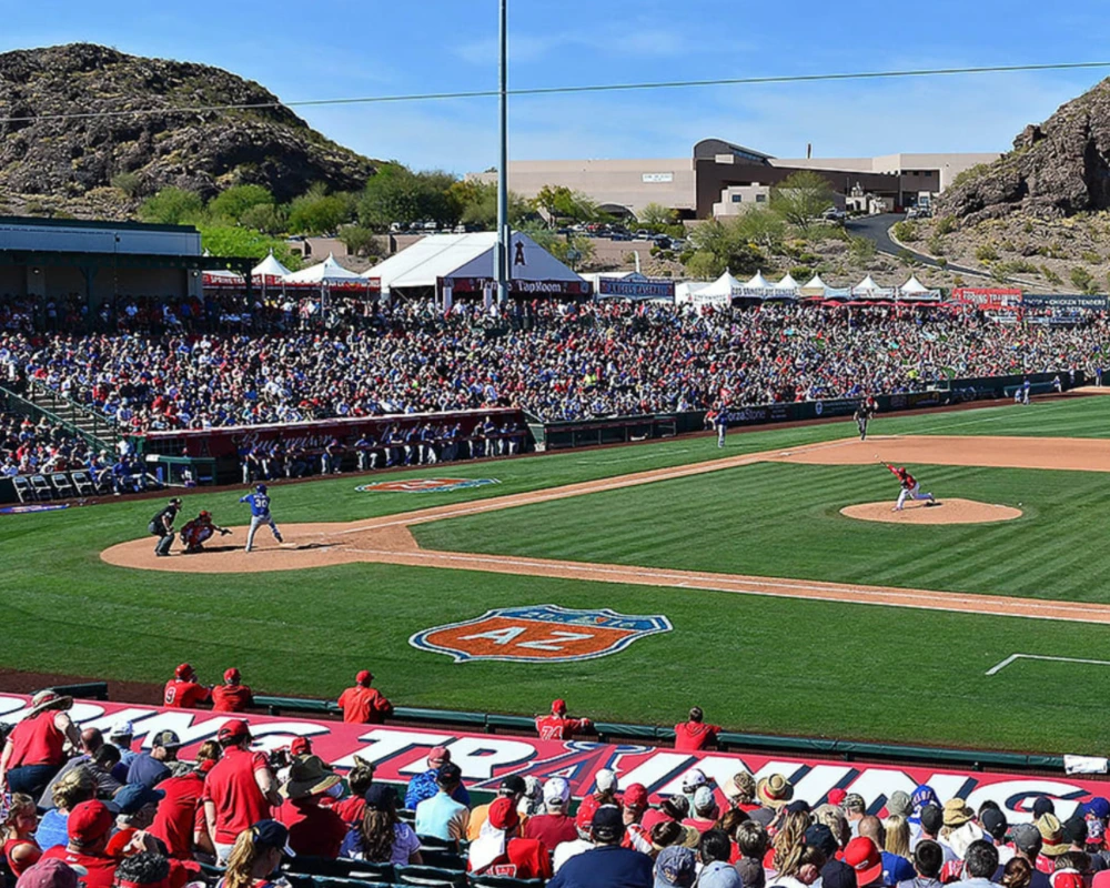 Spring training in Arizona.