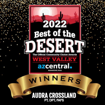 Audra Crossland's Best of the Desert 2022 award