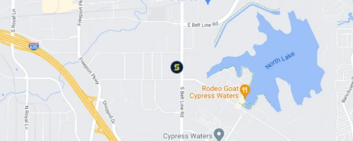 Image of coppell on map.