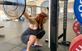 Woman Deadlifting