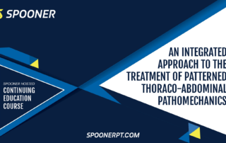 Text on image says: " Continuing Education Course. An Integrated Approach to the Treatment of Patterned Thoraco-Abdominal Pathomechanics"