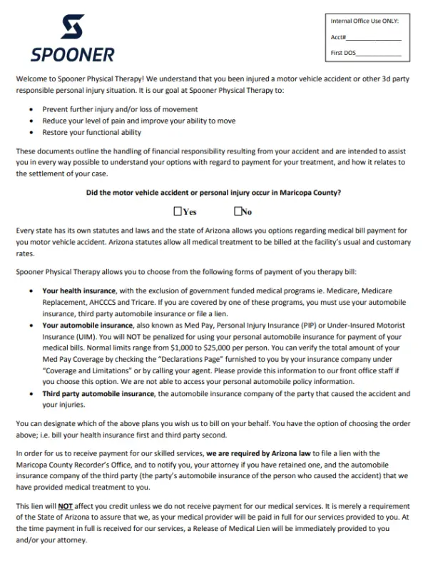 Title lien forms